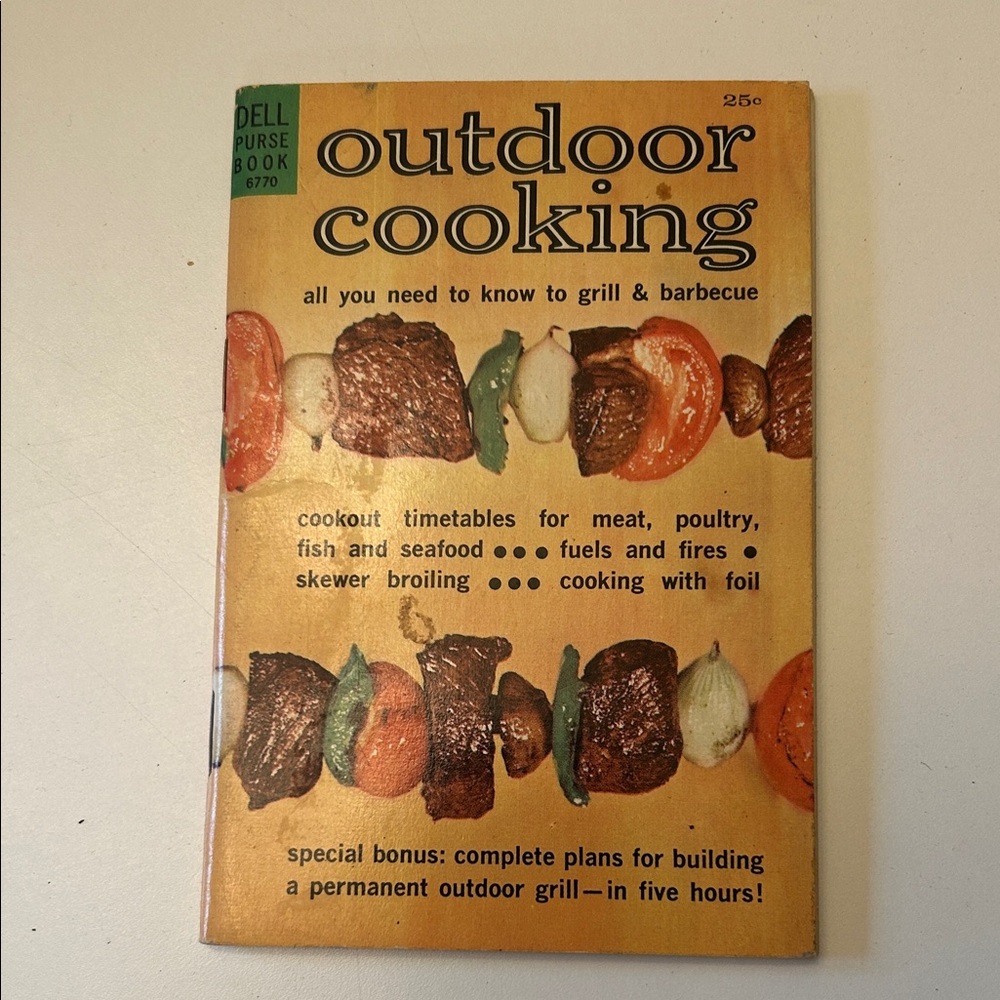 Vintage Outdoor Cooking Book Dell Purse Book